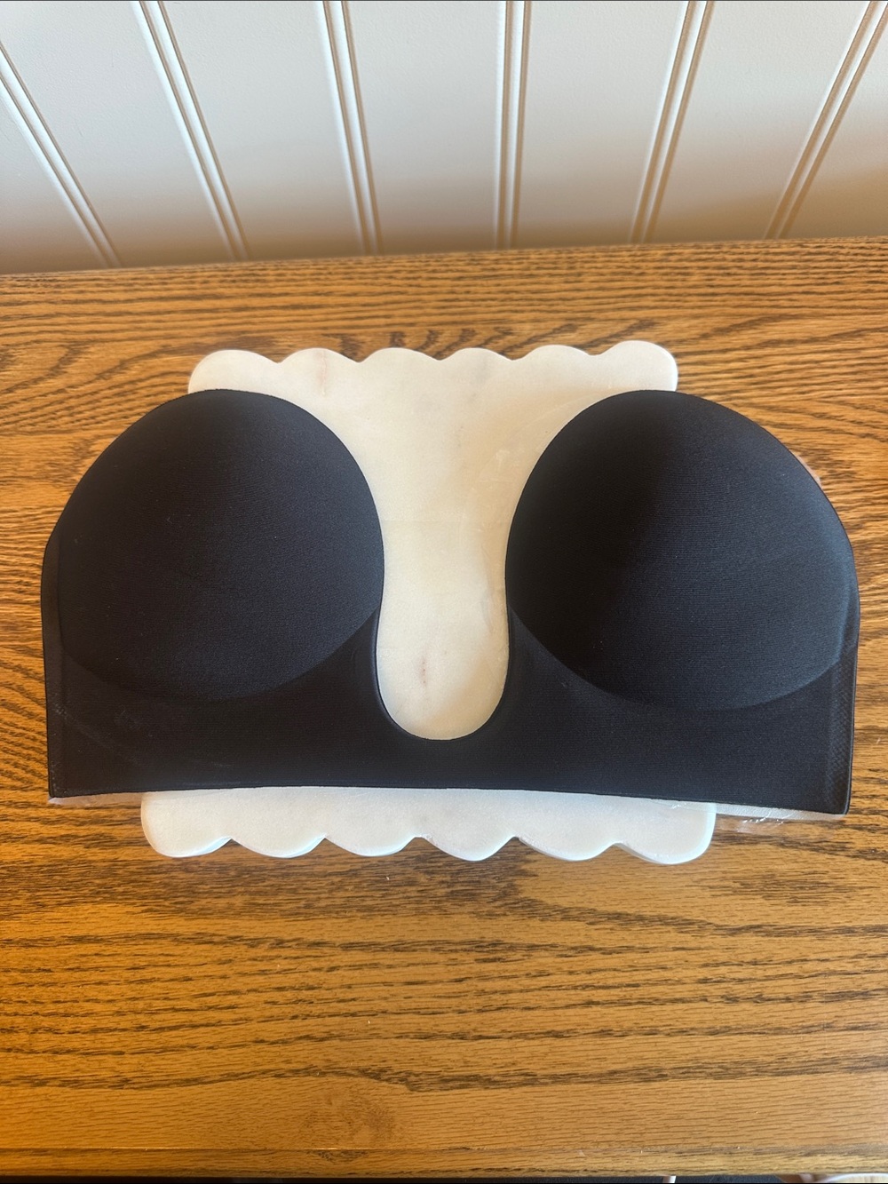 Strapless Black Seamless Adhesive Bra